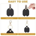thumbnail image 5 of Uxcell Leather Key Sleeve Broken Car Key Loop Replacement with Clasp for Women Black, 5 of 5
