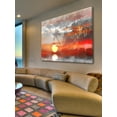 thumbnail image 3 of Reflective Sun Art Print on Premium Canvas, 3 of 4