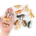 thumbnail image 4 of Dvkptbk 12pc Kids Childrens Assorted Plastic Toy Wild Animals Jungle Zoo Figure, 4 of 6