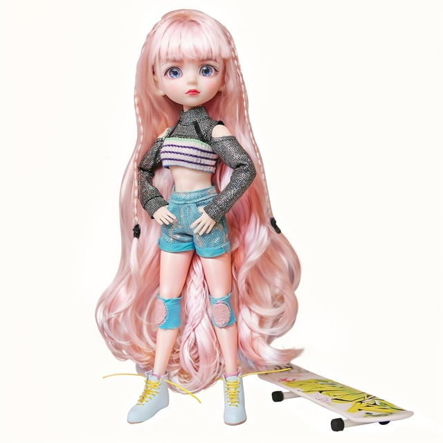 Muñeca BJD Ucanaan de 26 cm con disfraz, zapatos, peluca y manos