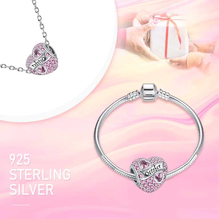 Rosianna 925 Sterling Silver Birthstone Heart Charm photo 5