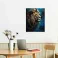 thumbnail image 3 of Nawypu Lion King With Crown Wall Art, Lion Black Gold Abstract Extra Large Canvas Print, Game Room, Man Cave Wall Decor Ready To Hang, Bright Wall Art, Canvas Prints, 3 of 5