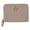 Tan, variant on CTM Premium Faux Leather Quilted Look Zip Around Card Case (Women)