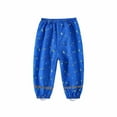 thumbnail image 4 of ZACPNCV Toddler Rain Pants Boys Girls Waterproof Pants Cute Printed Mud Dirty Proof Hiking Trousers Rain Suit Outdoor Blue 4-5 Years, 4 of 4