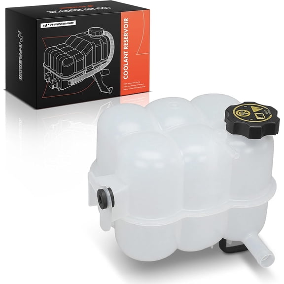 A-Premium Engine Coolant Overflow Recovery Reservoir Tank [with Cap & Hose] Compatible with Chevrolet Silverado 2500 HD, Silverado 3500 HD & GMC Sierra 2500 HD, Sierra 3500 HD, 2020-2025, 6.6L