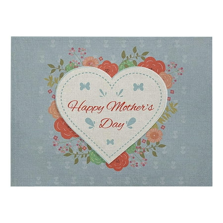 

Clearance!SDJMa Happy Mother s Day Placemats 16.53x12.59 inches Cotton Linen Placemat for Kitchen Dining Table Table Mats for Party Holidays Home Decor 21 Kinds of Style