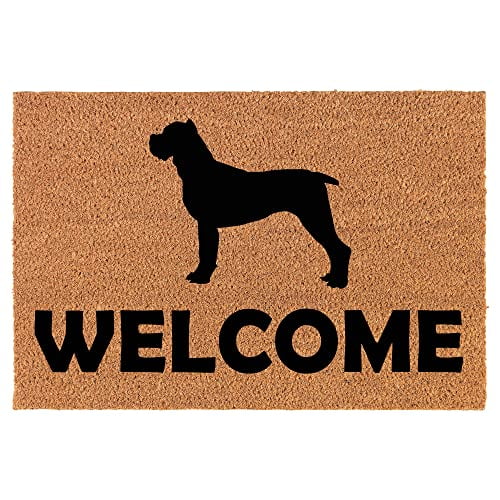 Welcome Cane Corso Dog Coir Doormat Door Mat Entry Mat Housewarming Gift Newlywed Gift Wedding Gift New Home
