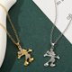 thumbnail image 2 of Collar de diamantes de imitación de Mickey Mouse de Disney para hombre, cadena de cuello de Mickey Mouse de lujo, Color dorado y plateado, accesorios Kawaii, regalos, 2 of 5