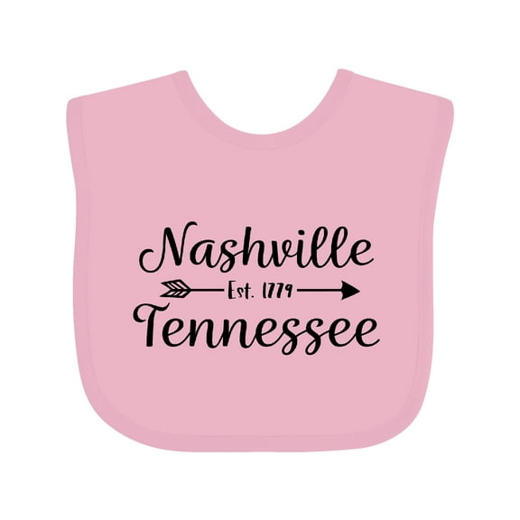 Inktastic Nashville Tennessee Est.1779 Boys or Girls Baby Bib