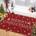 thumbnail image 2 of Merry Christmas Welcome Mat Outdoor Coir Doormat, with Heavy-Duty PVC Backing, Kitchen Rugs and Mats Washable Non-Skid Kitchen Mats Christmas Decorative Runner Rugs for Outdoor/Indoor Uses 2'x3', 2 of 9