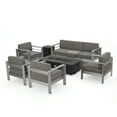 thumbnail image 2 of Coral Bay Outdoor 4 Pc Club Chair Set with 3 Seat Loveseat & Firepit, 2 of 11