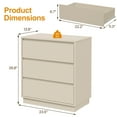 thumbnail image 6 of Heynemo Large Wood Nighstand Set of 2 with 3 Drawers, 6 of 8