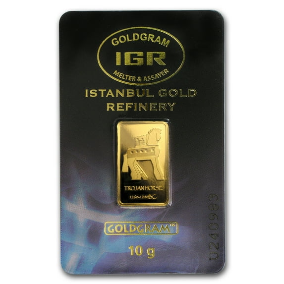 10 gram Gold Bar - Istanbul Gold Refinery Trojan Horse (In Assay)