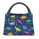 thumbnail image 1 of Fotbe Dinosaurs Bolsa Térmica Portátil con Estampado, Bolsa de Entrega de Alimentos Aislada, Bolsa Reutilizable de Gran Capacidad para Comidas y Supermercado, 1 of 6