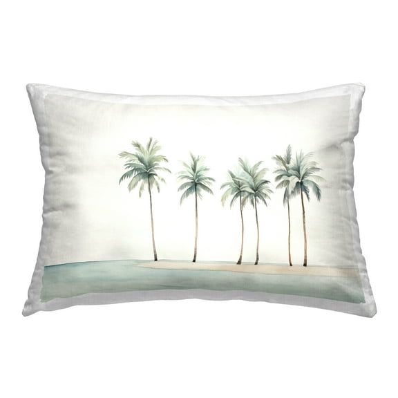 Stupell Industries Summer Palms in a Line Decorative Printed Throw Pillow Design by Arlington Prints.