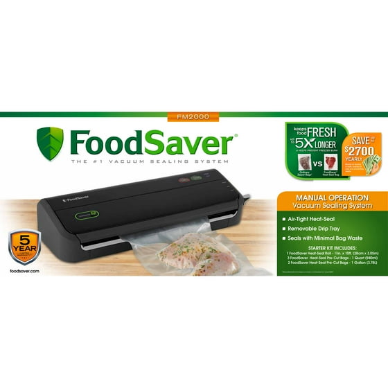 FoodSaver NonRoll Vacuum Sealing System, FM2000015