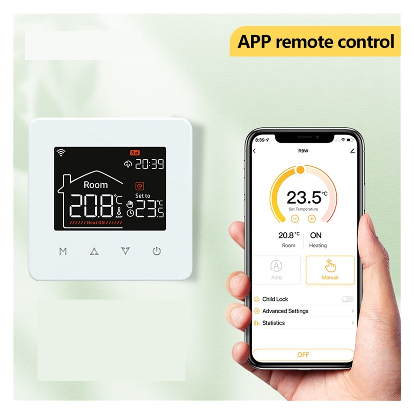 Smart Home Thermostat Water Electric Warm Heating Gas Boiler WiFi Temperature Remote Controller