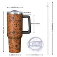 thumbnail image 2 of Halloween Floral Pumpkin Pattern Tumbler with Handle and Lid,40oz Double Wall Vacuum Insulated Tumbler,Cups Gift for Women and Men, 2 of 7