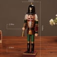 thumbnail image 2 of Wooden Nutcracker Puppet Christmas Nutcracker Desktop Ornaments,11.8" Classic Christmas Nutcracker Soldier Doll for New Year Xmas Home Office Decor, 2 of 7
