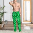 thumbnail image 6 of Fotbe Green Broccoli Men's Pajama Pants,Sleepwear Pants,Pj Bottoms Drawstring And Pockets-Large, 6 of 7
