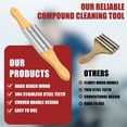 thumbnail image 4 of MesaSe Buffing Wheel Rake 15inch Sturdy Polishing Wheel Rake with Spare Steel Rake Tooth Durable Polishing Rake with Wooden Handle Remove and Clean Compounds from Buffing Wheels, 4 of 10