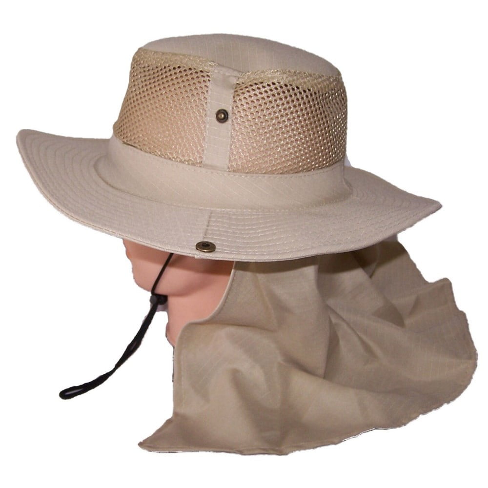 Safari Fishing Hiking Snap Brim Army Military Neck Cover Hats SAFHAT1 ^* 
