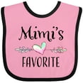 thumbnail image 3 of Inktastic Mimi's Favorite- Heart Grandchild Boys or Girls Baby Bib, 3 of 4