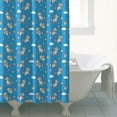 thumbnail image 4 of Blue Cartoon Unicorn Gift Balloon Cloud Pattern Shower Curtain 72"x84" ,Bathroom Decorative Shower Curtains Set with 12 Hooks,Modern Waterproof Washable Shower Curtain, 4 of 6