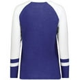 thumbnail image 5 of Augusta Sportswear B26034671 Women Tri-Blend Fanatic 2.0 Long Sleeve T-Shirt, Purple & White - 2XS, 5 of 5