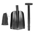 thumbnail image 1 of unbranded Black Aluminum Snow Shovel for Car Use with Detachable Handle for Easy Storage, 1 of 8