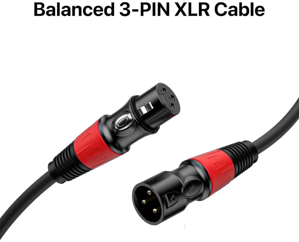 Professional & Heavy-Duty 6-Pack XLR Microphone Cables,EBXYA 3M Color-Coded Set with Rainbow Connectors,Tangle-Free Figure-8 Coiled,for Live Sound,Home Studio,Musicians,DJs & Band Equipment​