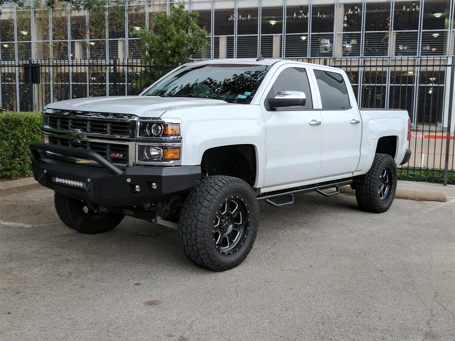 Road Armor Front Stealth Bumper with Pre-Runner Square Light Port in Satin Black (Black) - 314R4B-NW Fits select: 2014 CHEVROLET SILVERADO