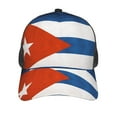 thumbnail image 3 of Flag Of Cuban Snapback Trucker Hats Baseball Caps Adjustable Mesh Back Ball Caps For Men Women, 3 of 5