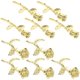 thumbnail image 1 of Beautiful Golden Nail Charm Rose Charms for Nails 100Pcs 3D Nail Art Decor, 1 of 1