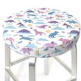 thumbnail image 3 of Hirioo Dinosaur for Round Bar Stool Seat Covers Washable Stool Cushion Slipcover Elastic Bar Chair Covers for 12-14 Inch Chair-13 inch, 3 of 7