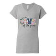 thumbnail image 3 of For the Love of the Game Sports Women's Standard V-Neck Tee, Heather Grey, Small, 3 of 5