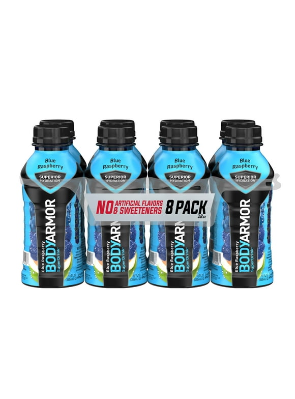 BODYARMOR Sports Drink Blue Raspberry, 12 fl oz, 8 count