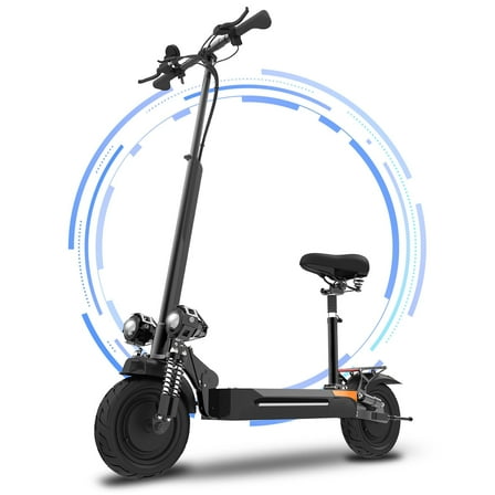 X500 Dual Motor Electric Scooters for Adults with Seat, 40 MPH Max Speed, 40 Miles Long Range