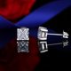 thumbnail image 2 of Pendientes ALQDLI de plata de ley con circonitas cúbicas de 5 A, 2,5 quilates por par, 2 of 6