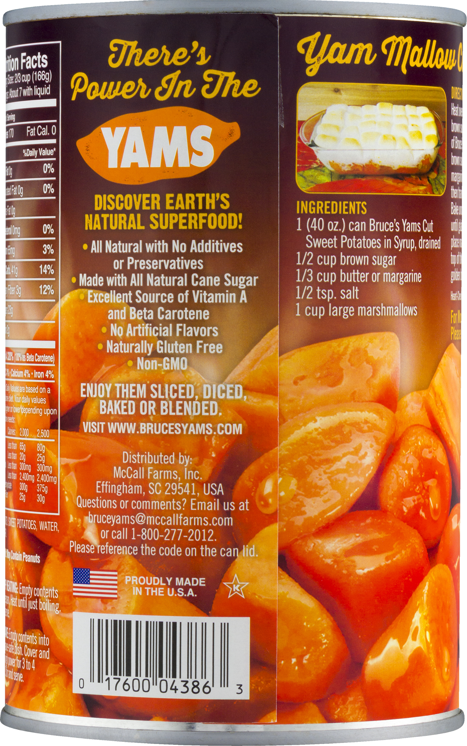 What are some good recipes for Bruce's Yams?