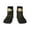 2 Black-1, variant on Western Desert Skull Cowboy Pattern Quarter Crew Socks,Toe Seamed Ankle Socks,Cotton Cushioned Breathable Athletic Crew Sports Socks