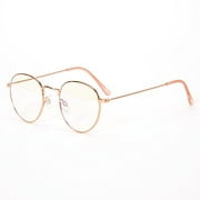 Claire's Pink Round Metal Frame Anti Blue Light Glasses - Blue Light Blocking Tech Accessories
