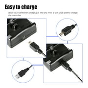 قاعدة شحن مناسبة لجهاز Sony Playstation 3 PS3 MOVE ، محطة شحن TSV لجهاز PS3 مع كابل USB ، وحدة تحكم وحامل شحن لجهاز PS3 ، شاحن بفتحة مزدوجة ، أسود
