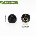 thumbnail image 4 of Unique Bargains 4 Pcs Tire Valve Stem Caps Decorative Shining Ball Style Tyre Valve Dust Covers 7x18mm Plastic Copper Black, 4 of 7