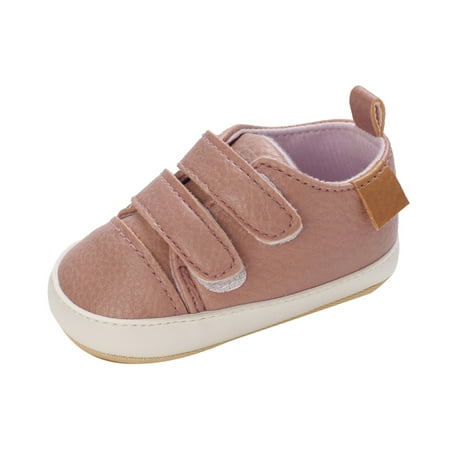 

Celiean Toddler Boys First Girls Baby Shoes Solid Walking Sneaker First Kids Baby Shoes Pink