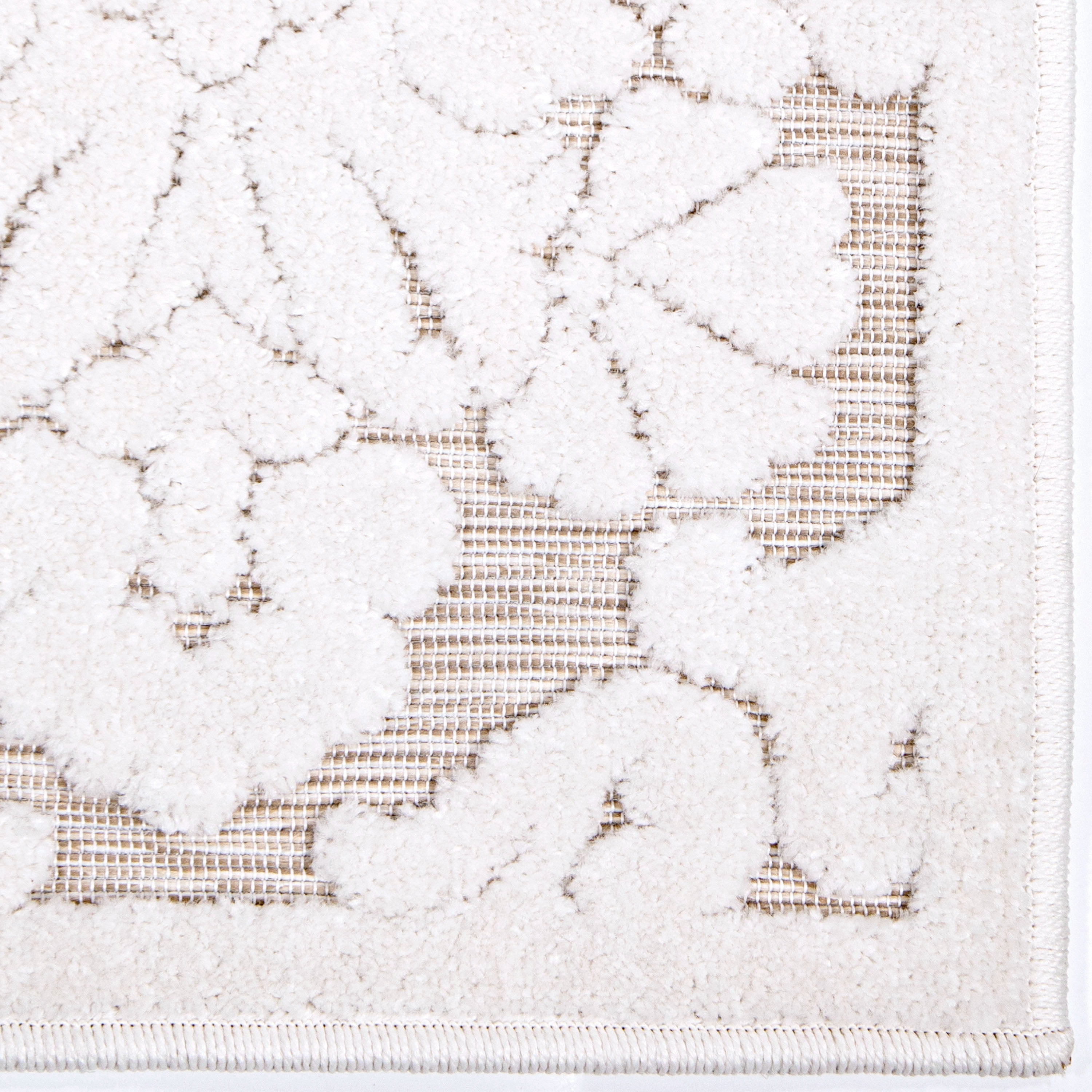 My Texas House Charlotte 9' X 13' Natural Driftwood Floral Area Rug