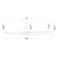 thumbnail image 5 of Skylark 54" Matte Black Dimmable LED Smart Ceiling Fan with Remote Control, 5 of 5