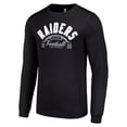 thumbnail image 2 of Men's Starter  Black Las Vegas Raiders Half Ball Team Long Sleeve T-Shirt, 2 of 3