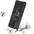 thumbnail image 4 of For BLU View 5 Pro Hybrid Dual Layer with 360° Rotate Magnetic Ring Stand Holder Kickstand TPU Rugged PC Shockproof Cover ,Xpm Phone Case [ Black ], 4 of 10
