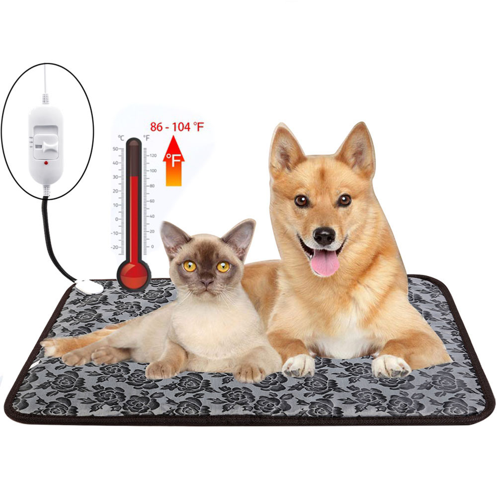TJOY Pet Heating Pad Large Dog Heating Pad Electric Heated Pet Bed for Cats